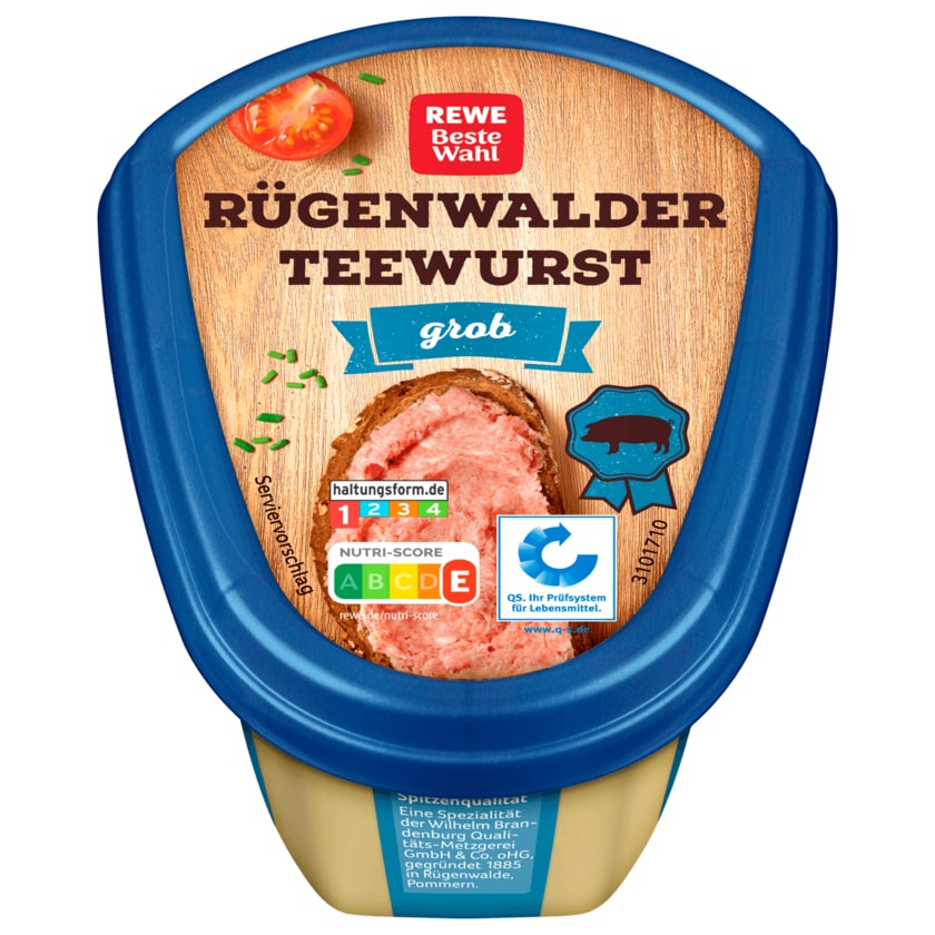 REWE Beste Wahl Teewurst grob 125g